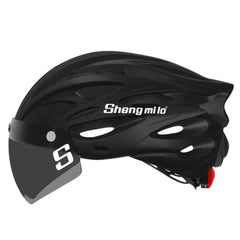 Shengmilo MTB Helmet: Detachable Magnetic Goggles & Taillight - Ebikes Discount